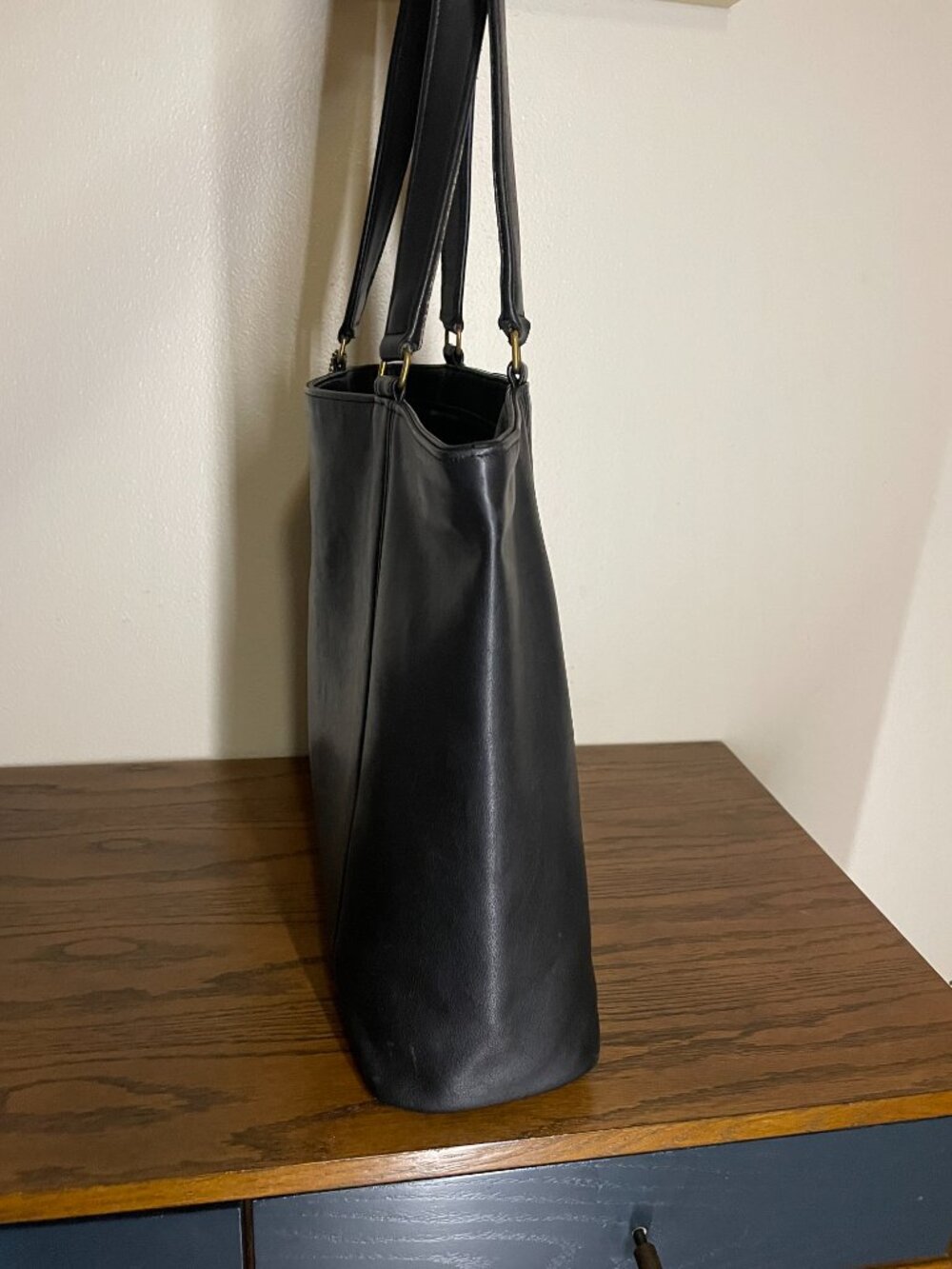 Vintage Coach Light Tote Black - Picture 2 of 16